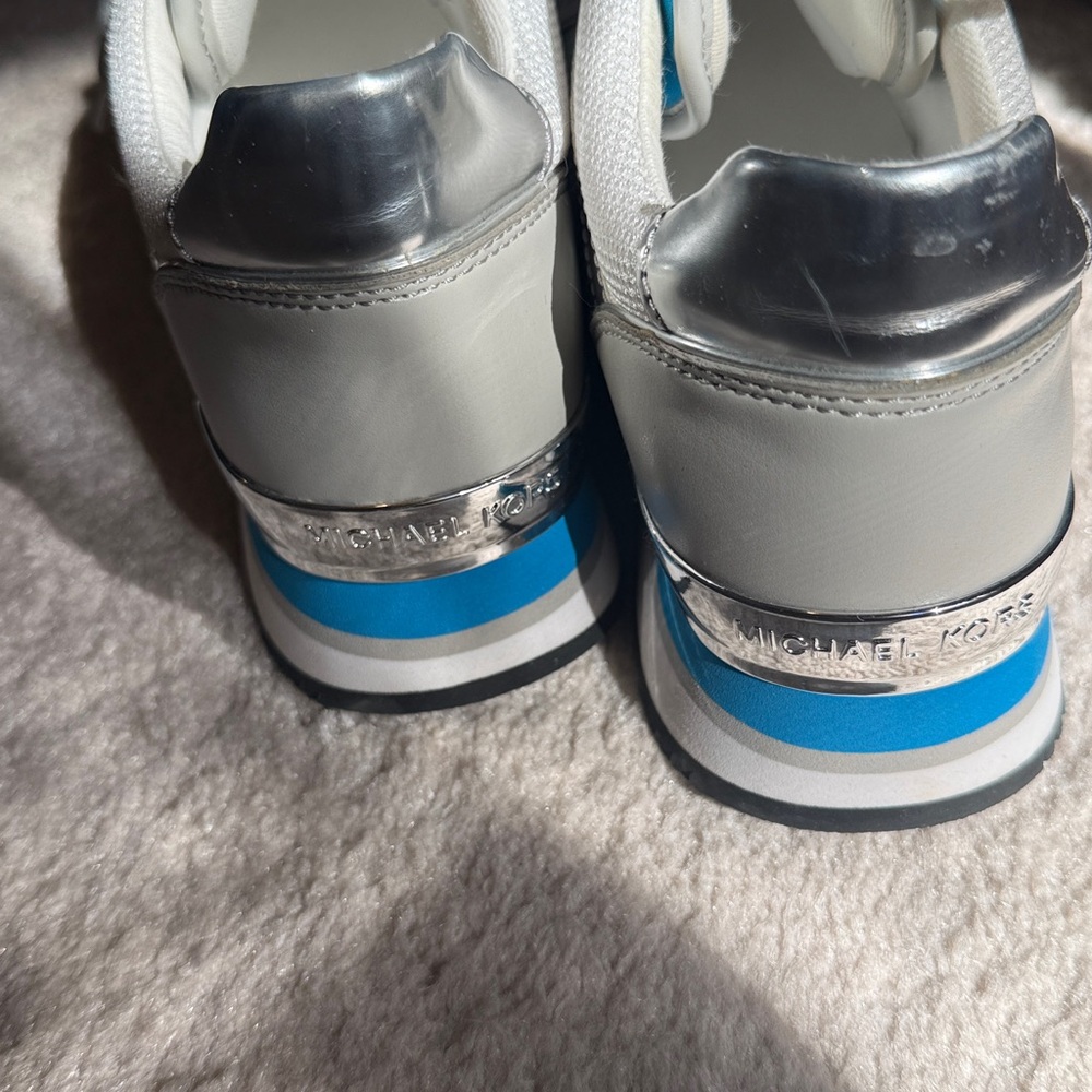 MICHAEL Michael Kors Blue and White Sneakers - Picture 3 of 10
